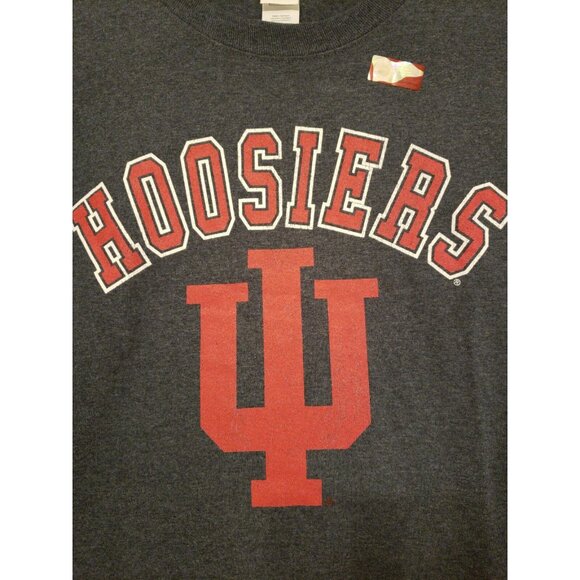 Indiana Hoosiers Men's XL Unisex L/S T-Shirt Charcoal NCCA College Basketball - Picture 2 of 4